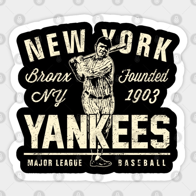 Vintage New York Yankees 1 by Buck Tee Sticker by Buck Tee